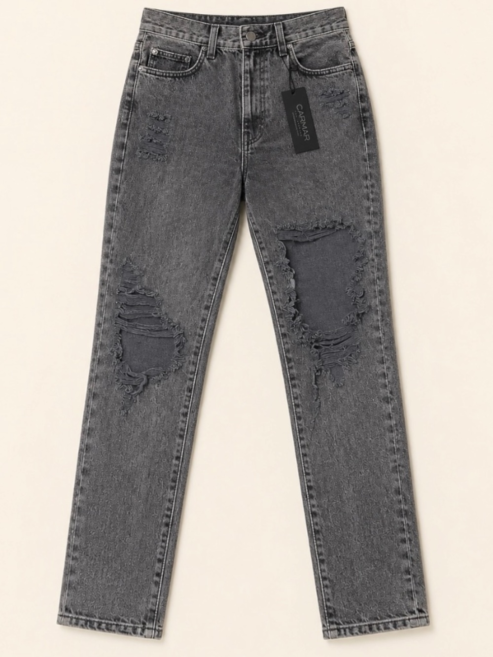 Carmar Distressed High Rise Jeans NWT Size 25